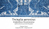 Perusine tablecloths: tradition and innovation